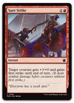 Sure Strike #209 (NM) Foundations FDN Magic MTG - Image 1