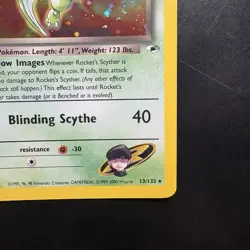 Pokemon Vintage Holo Rocket’s Scyther 13/132 Gym Heroes 2000 WotC - Image 4