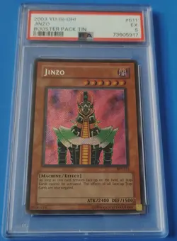 2003 Yu-Gi-Oh! Jinzo - Secret Rare - BPT-011 PSA 5 EX - Image 1