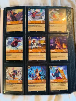 Disney Lorcana Winterspell - COMPLETE Non Foil Base Set 1–204 NM + FREE BINDER - Image 1
