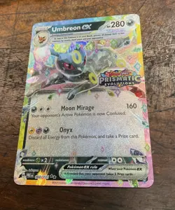 Pokemon TCG Umbreon ex Prismatic Evolution Stamped Promo 060/131 Promo Card - Image 1