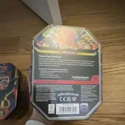 Pokemon Mega Charizard X Tin Trading Card Game Standard Size - Image 2