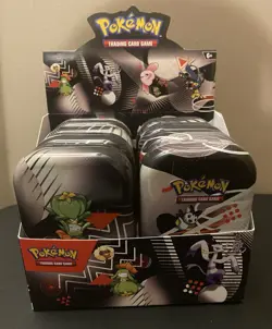 EMPTY Pokemon mini tin DISPLAY 8 EMPTY tins, includes stickers but NO CARDS - Image 2