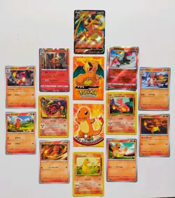 Charizard Charmander Evo Line Pokemon Bundle | Vintage | Base | Topps Cards Lot - Image 1