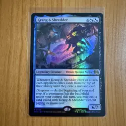 Krang & Shredder - Pizza Land (Foil) TMNT Teenage Mutant Ninja Turtles MTG - Image 1