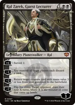 1 x Ral Zarek, Guest Lecturer - Secrets of Strixhaven - NM-Mint - MTG - Image 1