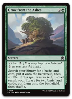 Grow from the Ashes #225 (NM) Foundations FDN Magic MTG - Image 1