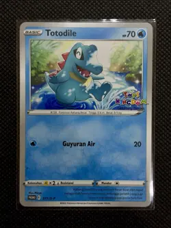 [NM] Totodile 271/S-P | Limited Pokemon Toys Kingdom Promo Stamped Indonesian - Image 1