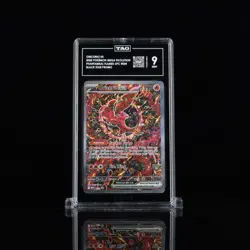 2025 POKEMON MEP BLACK STAR PROMO MEGA CHARIZARD EX UPC #024 ORICORIO EX TAG 9 - Image 1