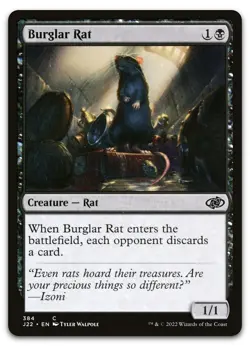 Burglar Rat #384 (NM) Jumpstart 2022 J22 Magic MTG - Image 1