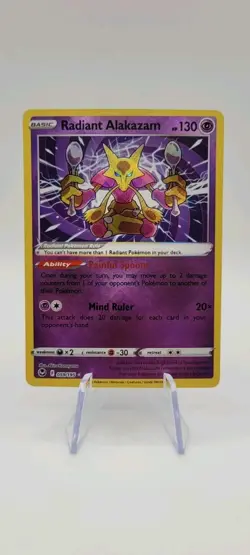 Pokemon TCG: Radiant Alakazam 059/195 Swsh12: Silver Tempest-NM - Image 1