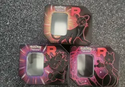 Pokemon Destined Rivals Team Rocket Tins Complete Art Lot of 3 - EMPTY TINS - Image 1