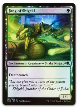 Fang of Shigeki #183 (Foil) (NM) Kamigawa Neon Dynasty NEO Magic MTG - Image 1