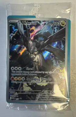 Pokemon Ascended Heroes N’s Zekrom Black Star Promo SEALED NM English 2026 - Image 1
