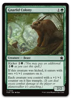 Gnarlid Colony #224 (NM) Foundations FDN Magic MTG - Image 1