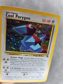 Pokemon TCG Cool Porygon #15 🌀TAIL SWIRL🌀 Holo WOTC Black Star Promo - LP - Image 3
