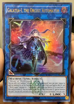 Yugioh Galatea-i the Orcust Automaton BLMM-EN052 Emblazoned Ultra Rare NM wTrack - Image 1
