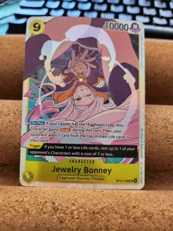 Jewelry Bonney OP13-108 SRCarrying On His Will One Piece TCG English NM - Image 1
