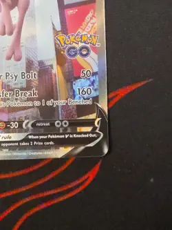 Pokemon TCG Mewtwo v Alt Art Full Art Holo Ultra Rare Card 072/078 Pokemon Go - Image 3