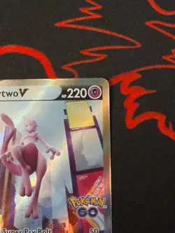 Pokemon TCG Mewtwo v Alt Art Full Art Holo Ultra Rare Card 072/078 Pokemon Go - Image 4
