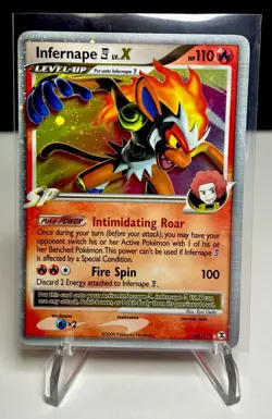 Pokemon Infernape E4 Lv.X 108/111 Rising Rivals Holo Ultra Rare English Card - Image 1
