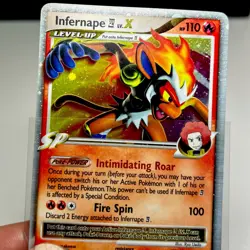 Pokemon Infernape E4 Lv.X 108/111 Rising Rivals Holo Ultra Rare English Card - Image 2