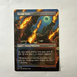 Magic the Gathering: Lorwyn Eclipsed Steam Vents (Borderless) Near Mint - Image 1
