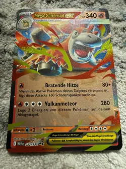 Pokemon Mega Camerupt EX (MEG 022) Mega-Entwicklung Deutsch Near Mint - Image 1