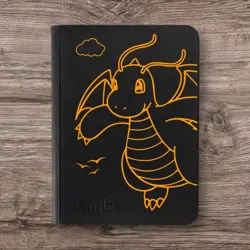 Vault X - 9 Pocket eXo-Tec Zip Binder Folder - Black Pokemon Orange Dragonite - Image 1