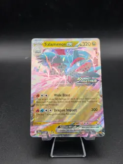 Pokemon TCG Salamence ex 114/159 Journey Together Stamped Promo Holo Near Mint - Image 2