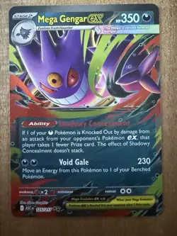 Pokemon TCG Mega Gengar EX 56/94 Phantasmal Flames Mint/NM English - Image 3