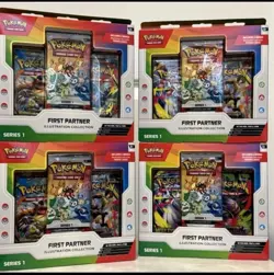LOT OF 4 Pokemon TCG First Partner Illustration Collection Series 1 Sealed 🔥 - Image 2