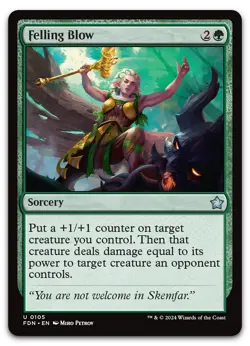 Felling Blow #105 (NM) Foundations FDN Magic MTG - Image 1