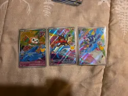 Pokemon TCG First Partner Illustration Collection Series 1 Alola Gen 7 Starters - Image 1