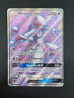 Mewtwo GX - 72/73 - Full Art Ultra Rare Shining Legends - Pokemon (NM) - Image 1