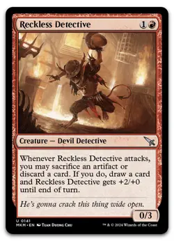 Reckless Detective #141 (NM) Murders Karlov Manor MKM Magic MTG - Image 1