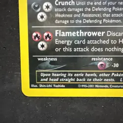 Houndoom Neo Discovery Unlimited Holo - 4/75 - LP- Condition Swirl - Image 5