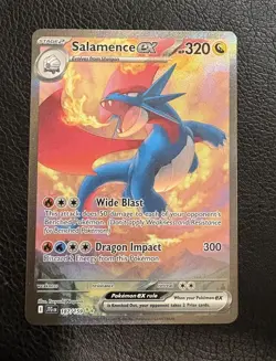 2025 Pokemon TCG Salamence EX Full Art Holo Journey Together 187/159 NM - Image 1