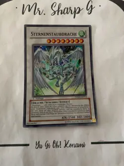 STERNENSTAUBDRACHE - 1. AUFLAGE DP08-DE014 DEUTSCH Yu Gi Oh! CARD SUPER RARE - Image 2