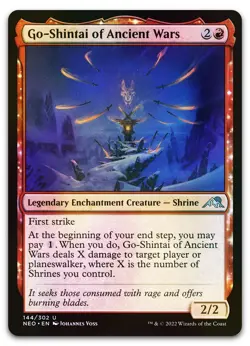 Go-Shintai of Ancient Wars #144 (Foil) (NM) Kamigawa Neon Dynasty NEO Magic MTG - Image 1