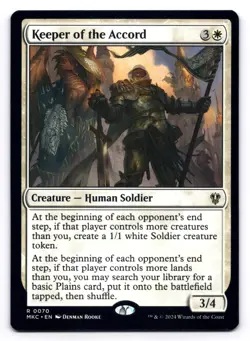 Keeper of the Accord NM Commander: Murders at Karlov Manor 0070 MTG Regular - Image 1