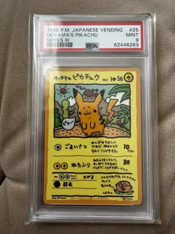 Pokemon Card - Ooyama's Pikachu #25 Series III Promo Japanese Vending 1998 PSA 9 - Image 1