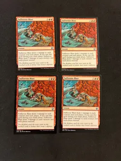 x4 Sulfurous Blast [Conspiracy: Take the Crown] Magic MTG Cards NM/LP - Image 1