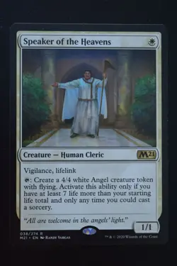 Magic The Gathering MTG SPEAKER OF THE HEAVENS Core Set 2021 LP Lightly Played - Image 1