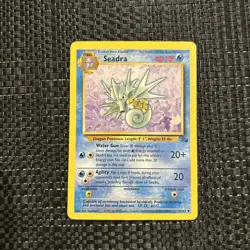 Pokemon TCG Seadra Fossil 42 Regular Unlimited Uncommon - Image 1