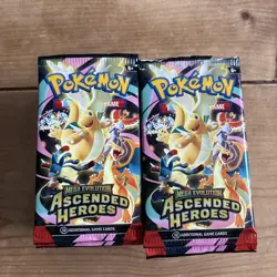 Pokemon Mega Evolution Ascended Heroes - Booster 25 Packs Open - Used 2 - Image 1