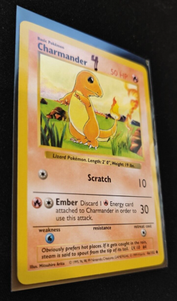 Pokemon TCG Charmander 46/102 Base Set Shadowless LP - Image 3