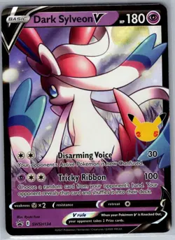 Dark Sylveon V SWSH134 SWSH: Sword & Shield Promo Cards - Pokemon Card - NM - Image 1