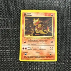 Pokemon TCG Magmar Fossil 39 Regular Unlimited Uncommon - Image 1