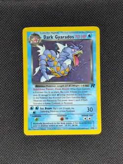 Dark Gyarados 8/82 Holo Rare LP - Team Rocket 2000 Unlimited Pokemon TCG - Image 1